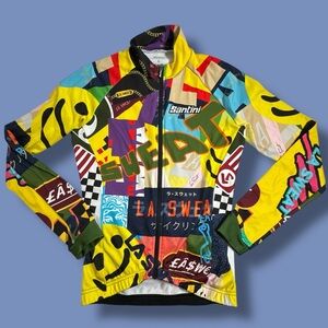 SMS SantiniI Vtg Jersey Cycling S LA SWEAT Bianchi, Mercatone Uno, Magniflex